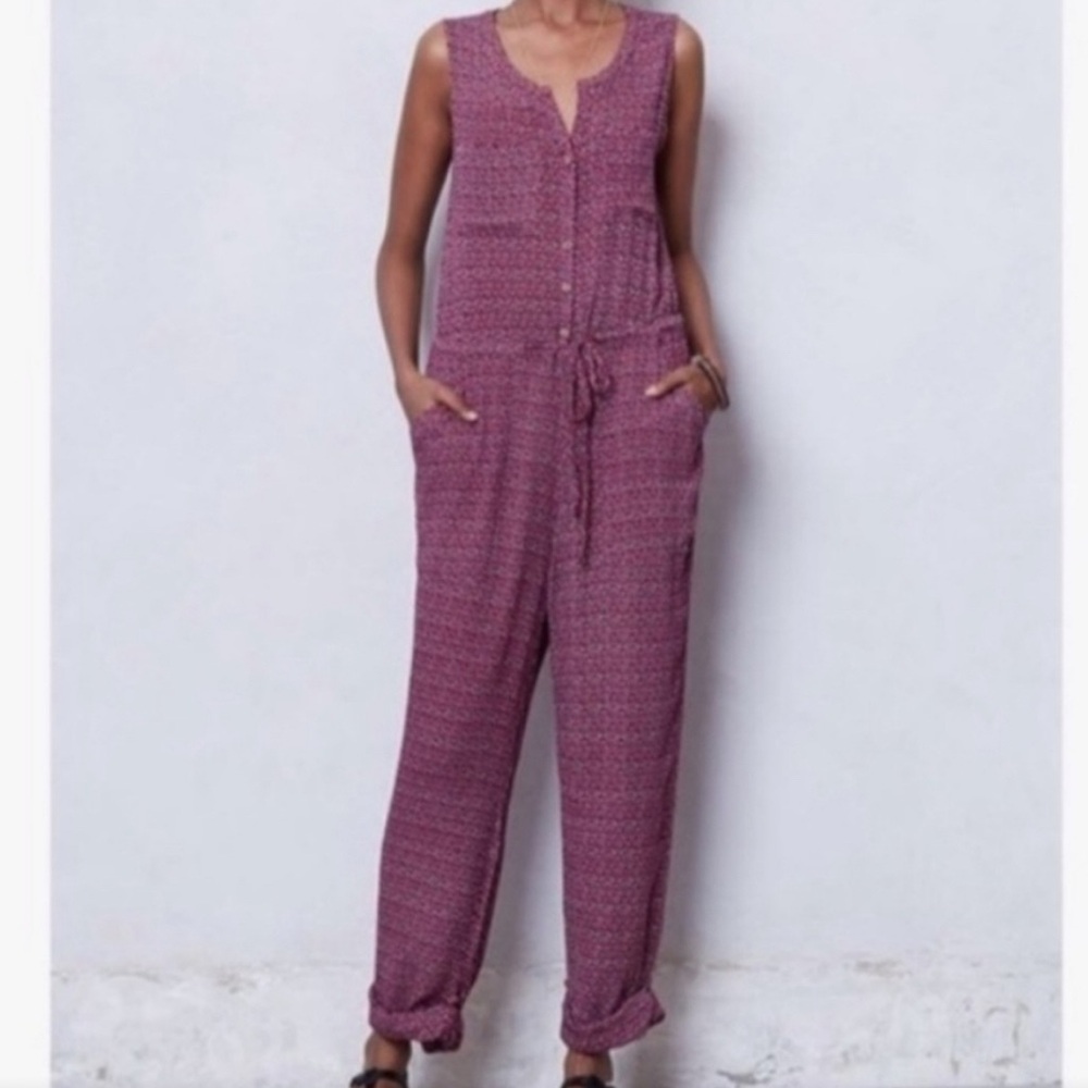 Anthropologie Lilka jumpsuit XS Small ikat modern bohemian